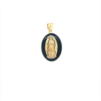 Enamel Guadalupe Pendant 14mm - Gold Filled