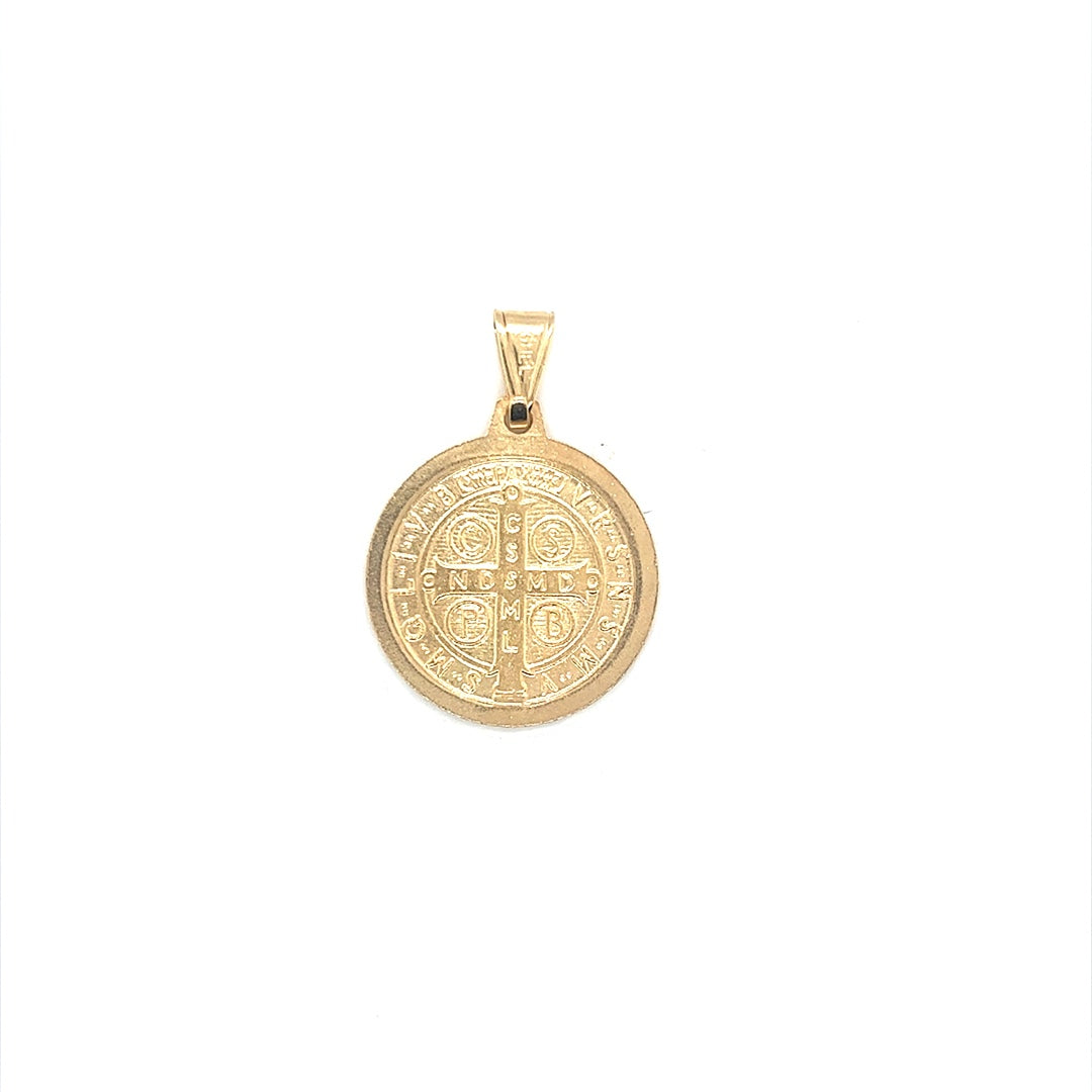 Saint Benedict Pendant 26mm - Gold Filled