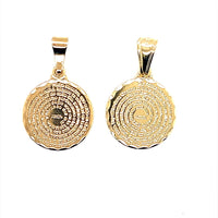 Our Father Prayer Pendant 15mm - Gold Filled