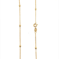 1.5mm Beaded Rolo Chain