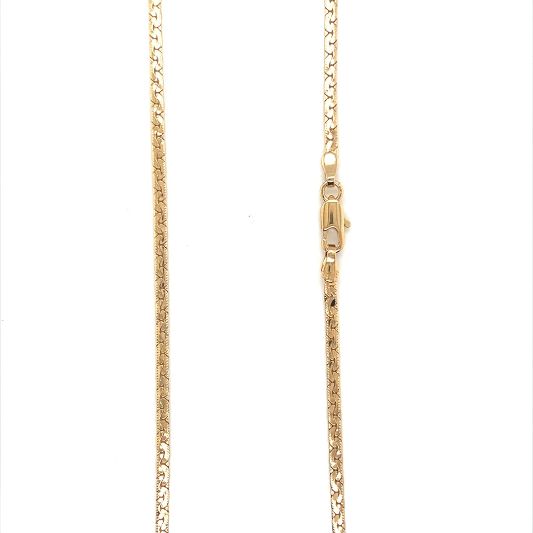 Viola Link Chain 1mm - Gold Filled