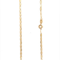 Beveled Rectangle Link Chain 3mm - Gold Filled