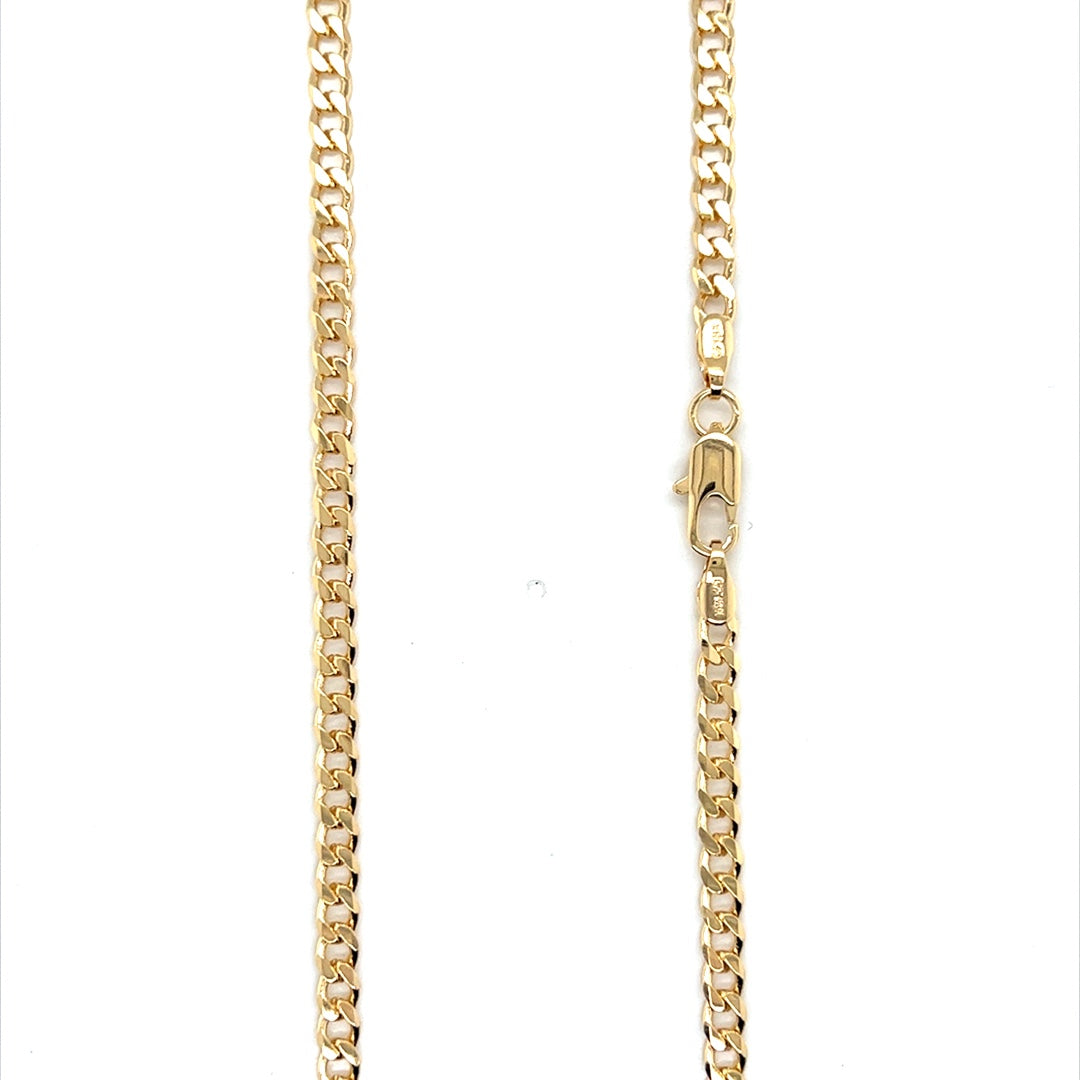 Curb Chain 4mm - Gold Filled