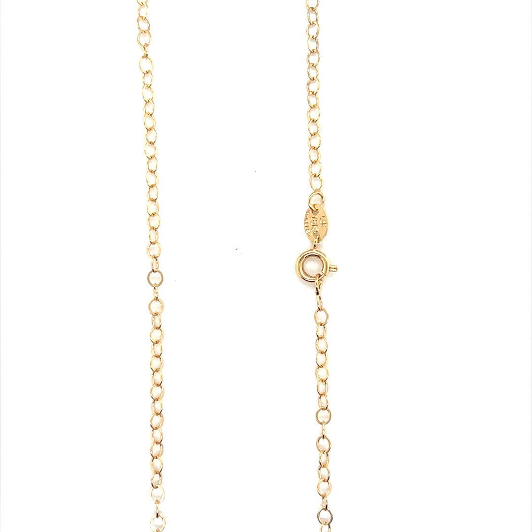 Circle Link Chain 1mm - Gold Filled