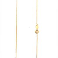 Pattern Square Snake Chain 1mm - Gold Filled