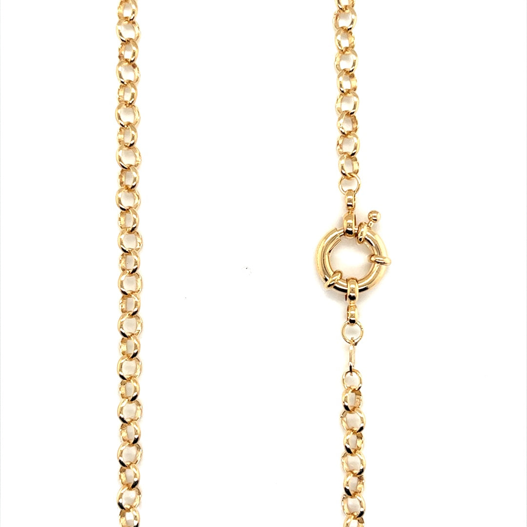 Rolo Chain with Bolt Ring Clasp 5mm - Gold Filled