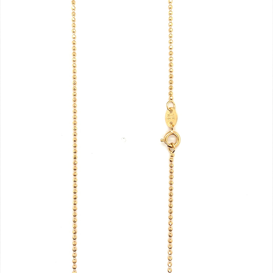 Faceted Ball Chain 1.5mm - Gold Filled