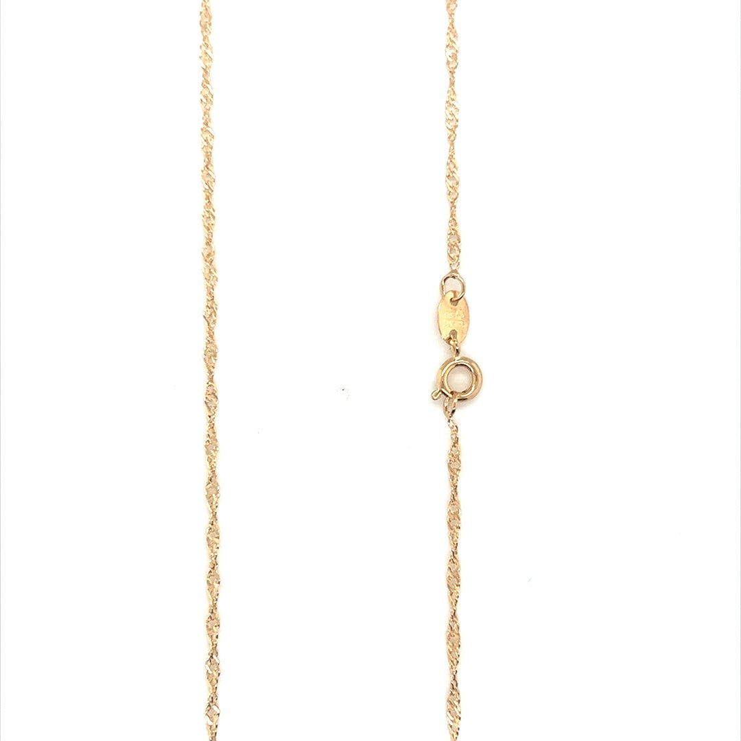 Singapore Link Chain 2mm - Gold Filled