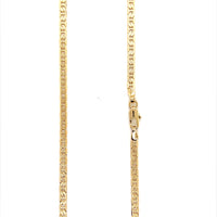 Textured Link Chain 1mm - Gold Filled