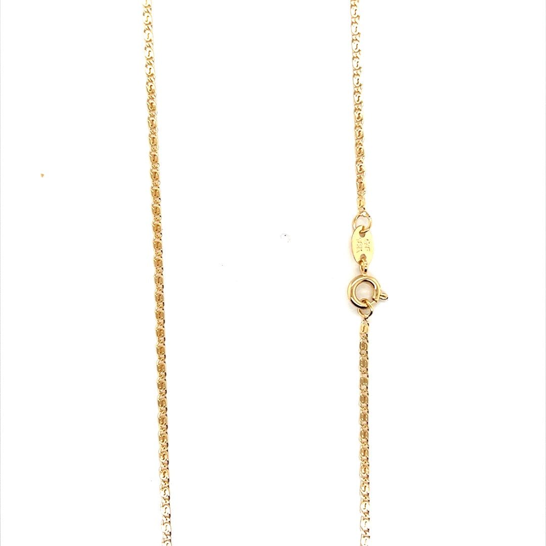 Snail Link Chain 2mm - Gold Filled