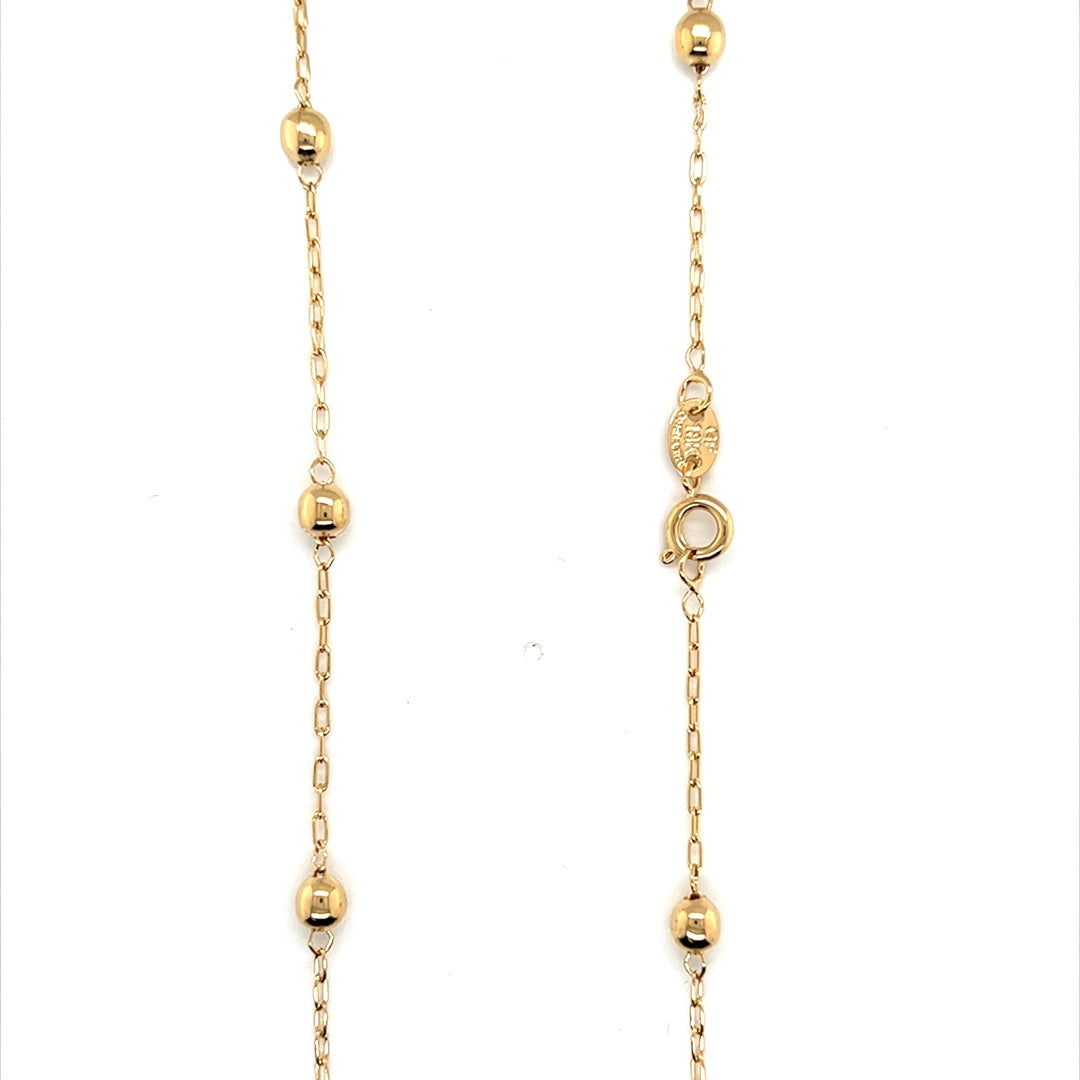 Ball Paperclip Chain 1.8mm - Gold Filled