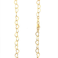 Heart Link Chain 6mm - Gold Filled