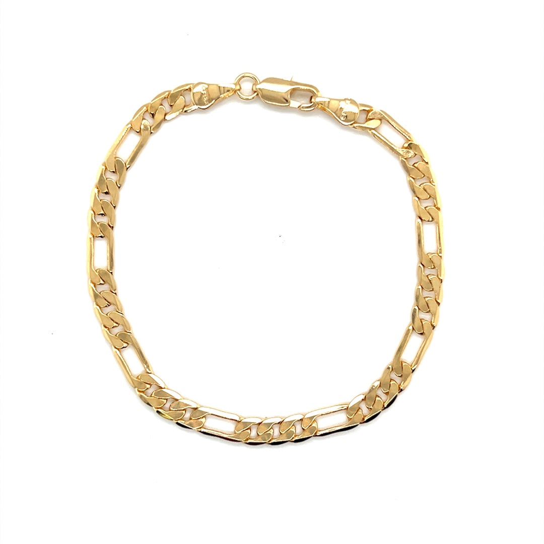 4mm Flat Figaro Bracelet