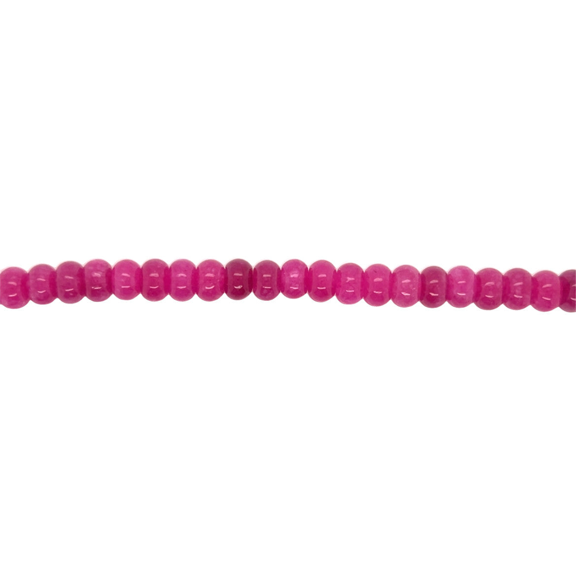Magenta Jade Rondelle Beads