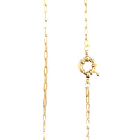 3mm Paperclip Chain with Large Bolt Ring Clasp