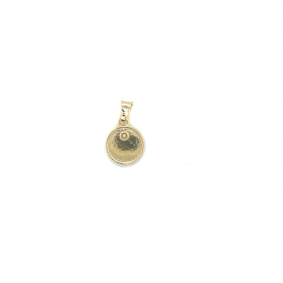 Infinity Disc Charm 15mm - Gold Filled