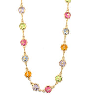 8mm Multicolor Crystal Lady Bug Necklace