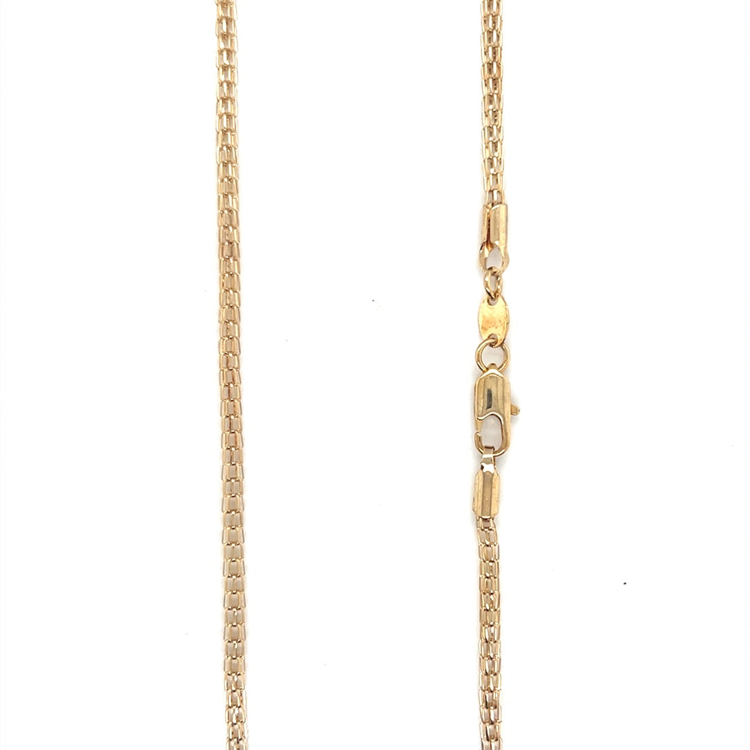 Mesh Link Chain 1mm - Gold Filled