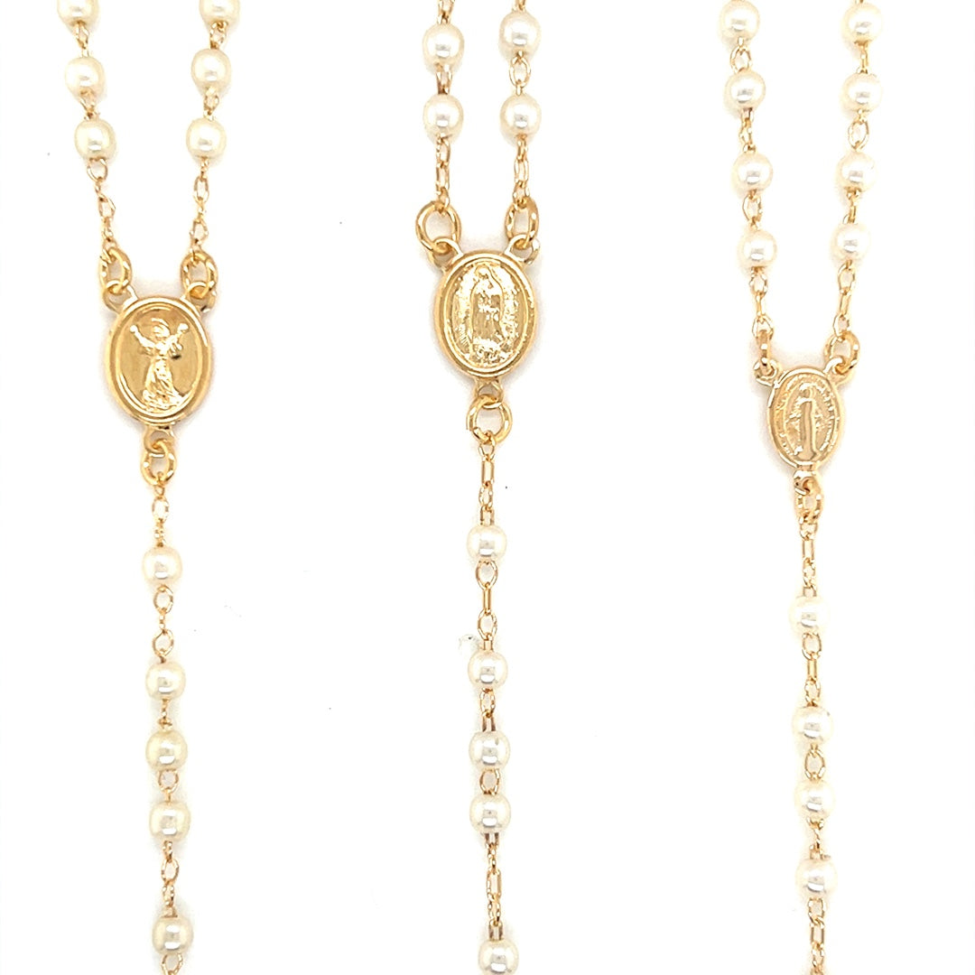 Pearl Rosary Necklace