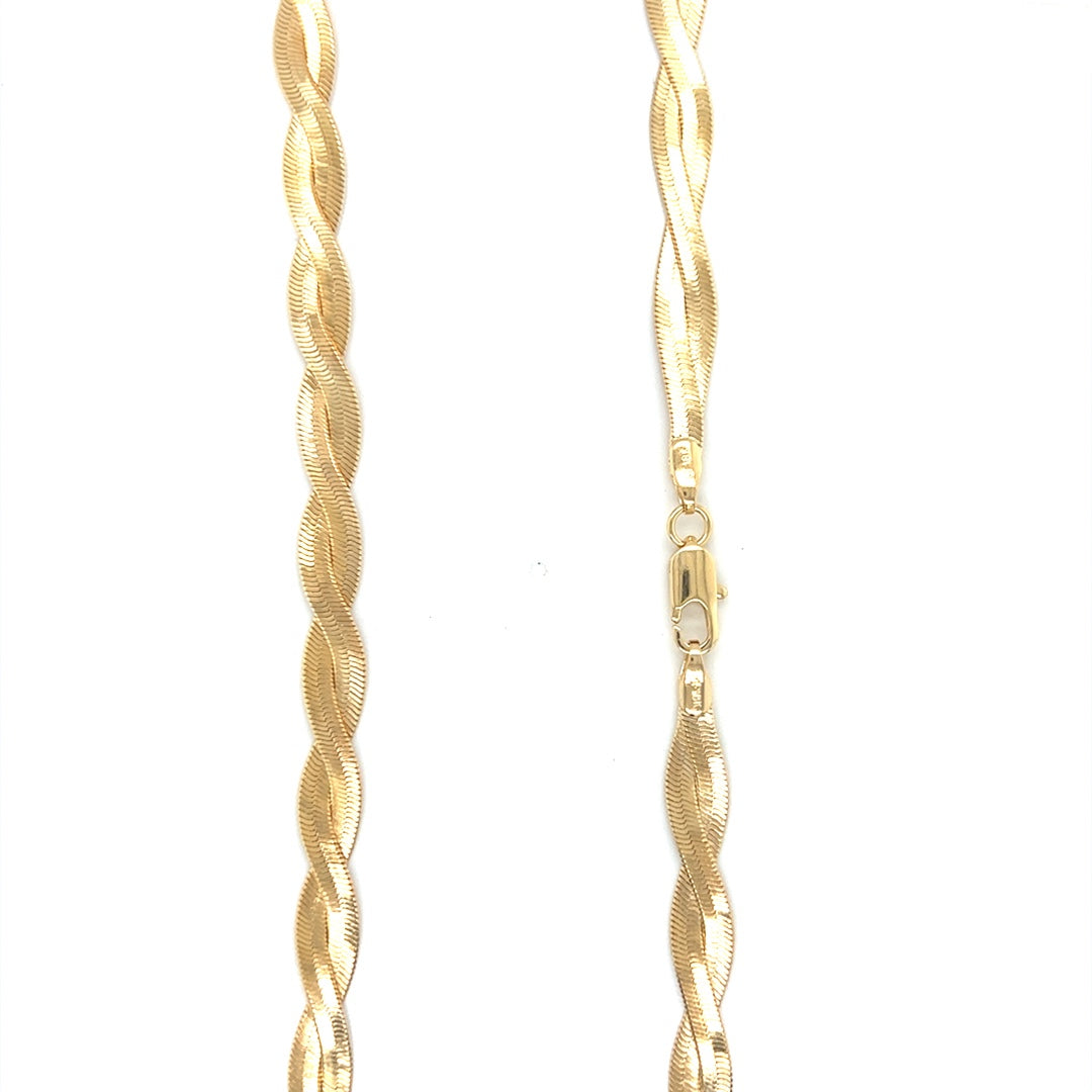 6mm Braided Herringbone Chain