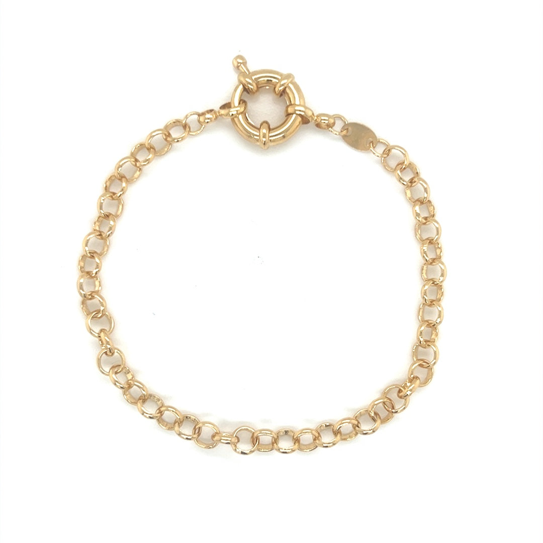 5mm Cable Link Bracelet with Bolt Ring Clasp