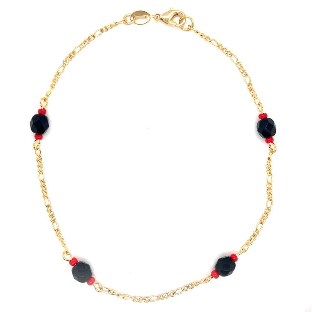 Figaro Chain Azabache Anklet