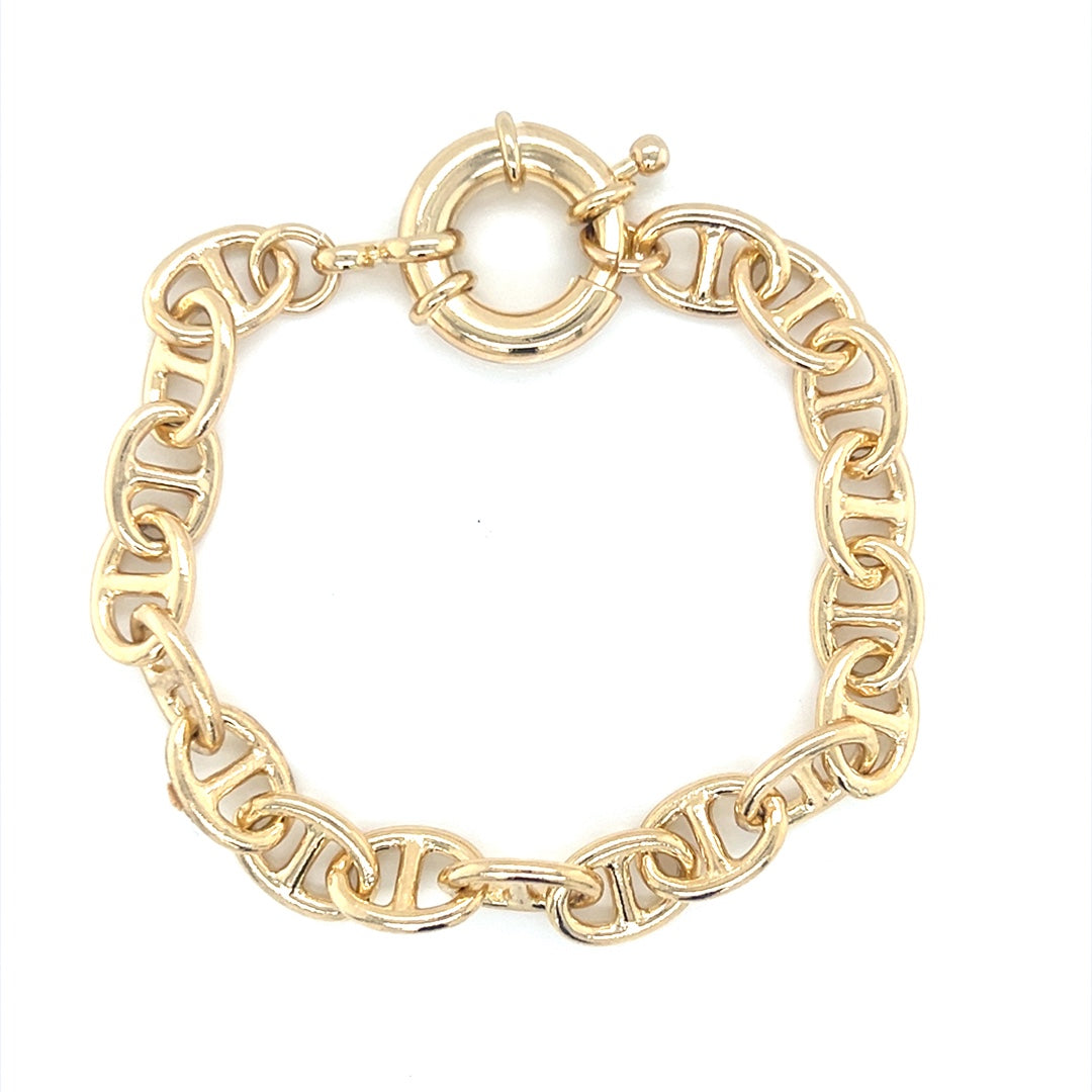 8.5mm Cable Link Bracelet with Bolt Ring Clasp