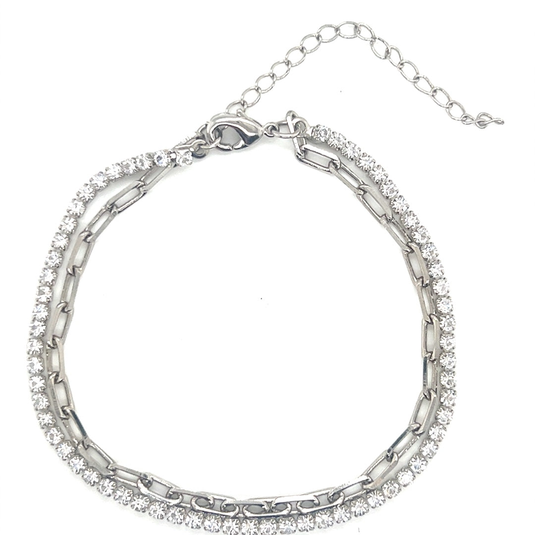 Tennis Paperclip Bracelet