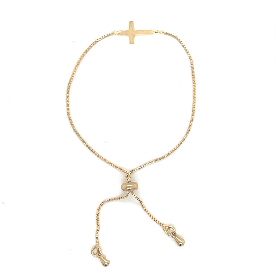 Adjustable Cross Bracelet