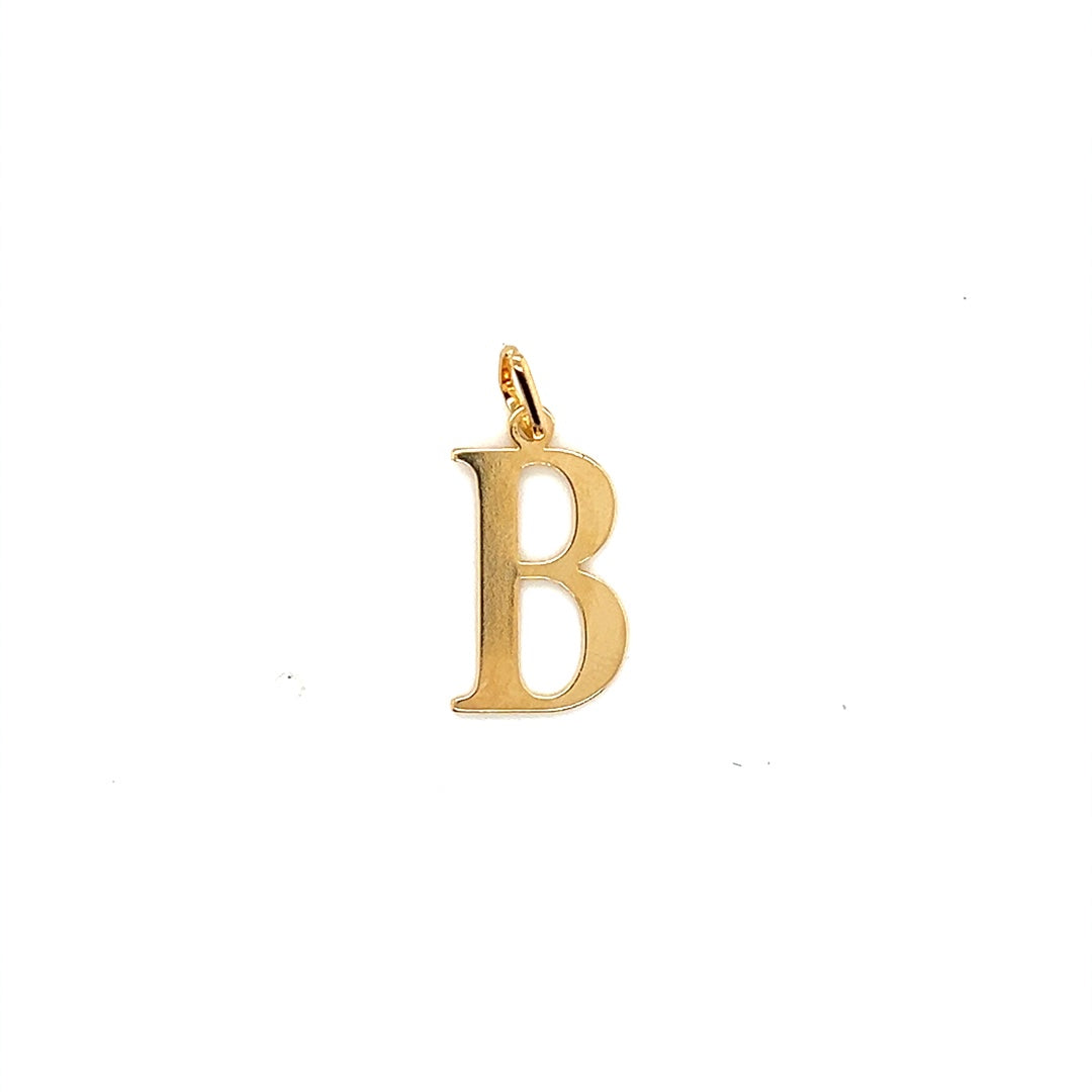 Initial Pendant 18.5mm - Gold Filled