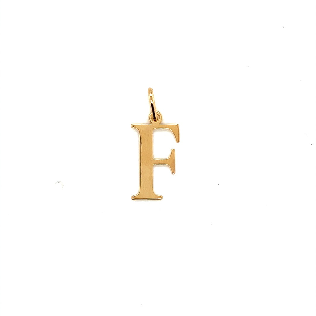 Initial Pendant 18.5mm - Gold Filled