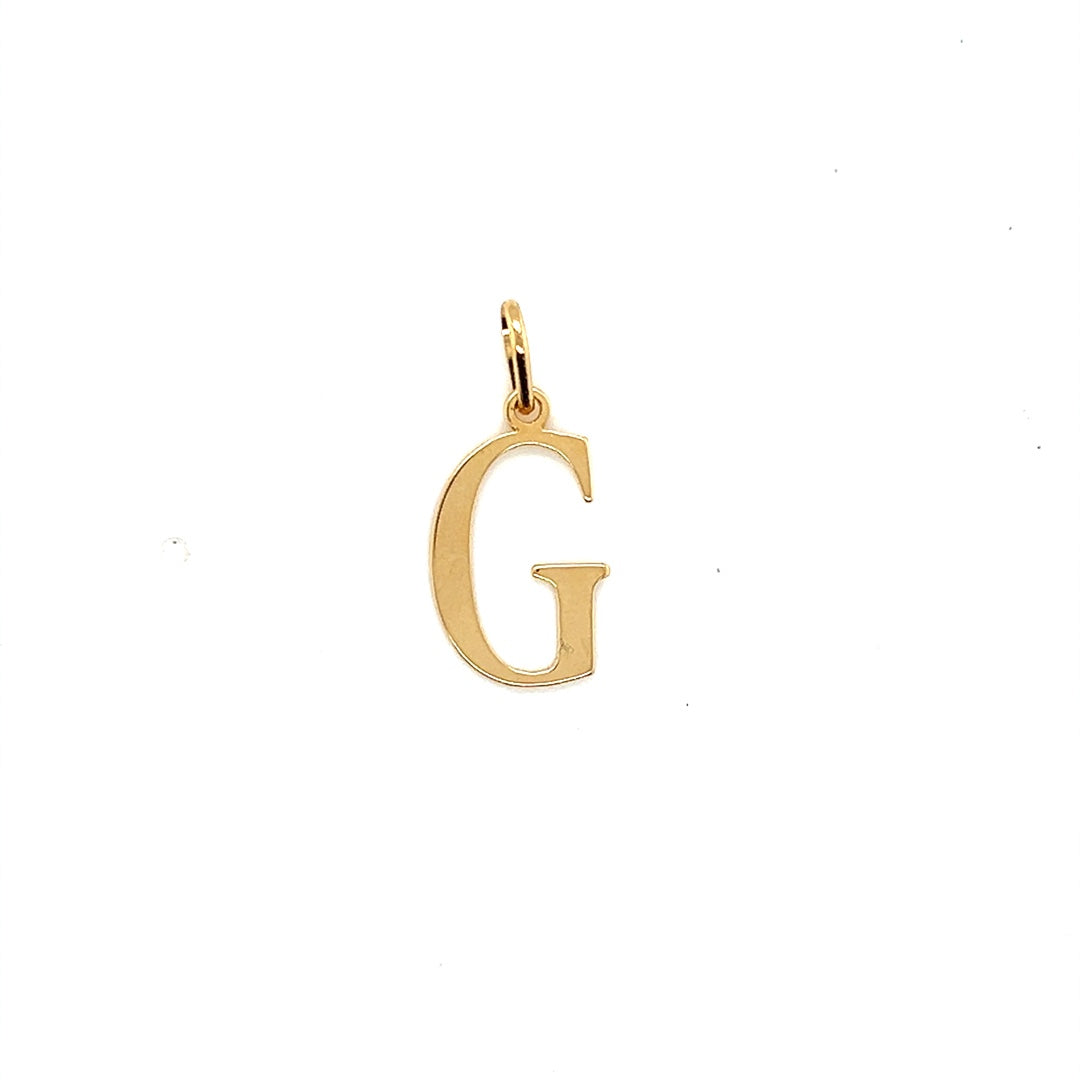 Initial Pendant 18.5mm - Gold Filled