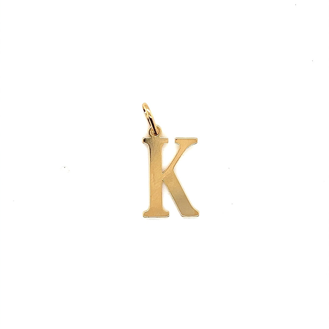 Initial Pendant 18.5mm - Gold Filled