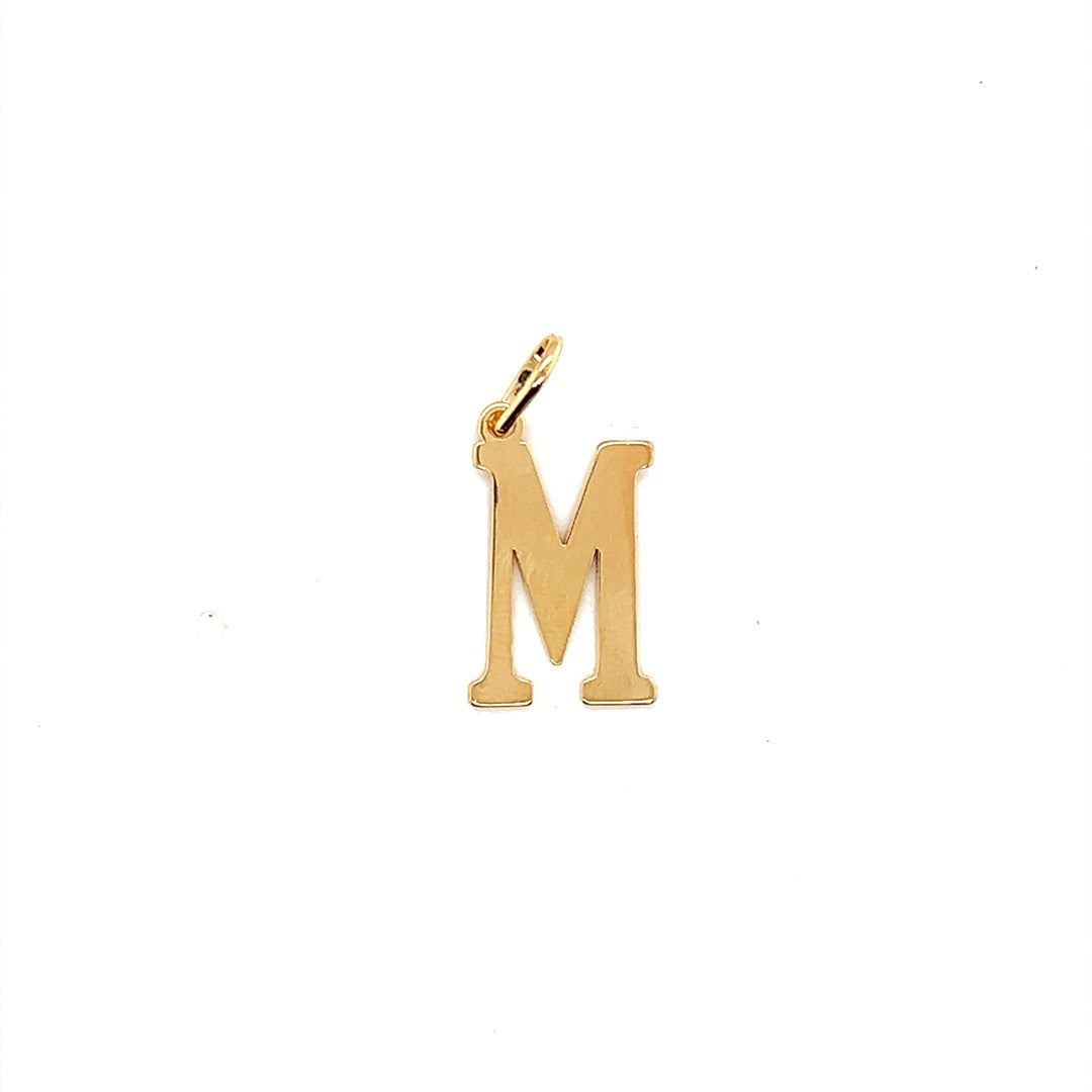 Initial Pendant 18.5mm - Gold Filled