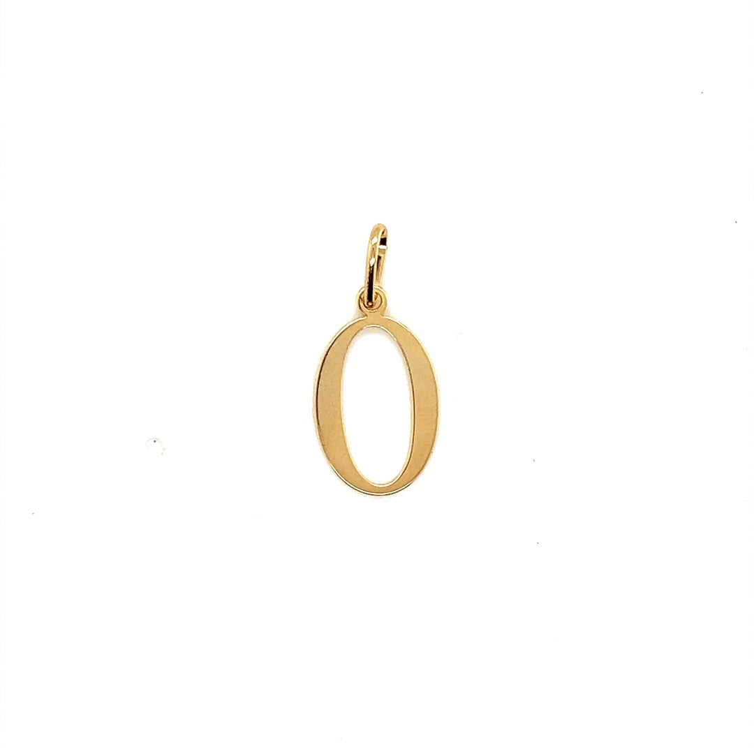 Initial Pendant 18.5mm - Gold Filled