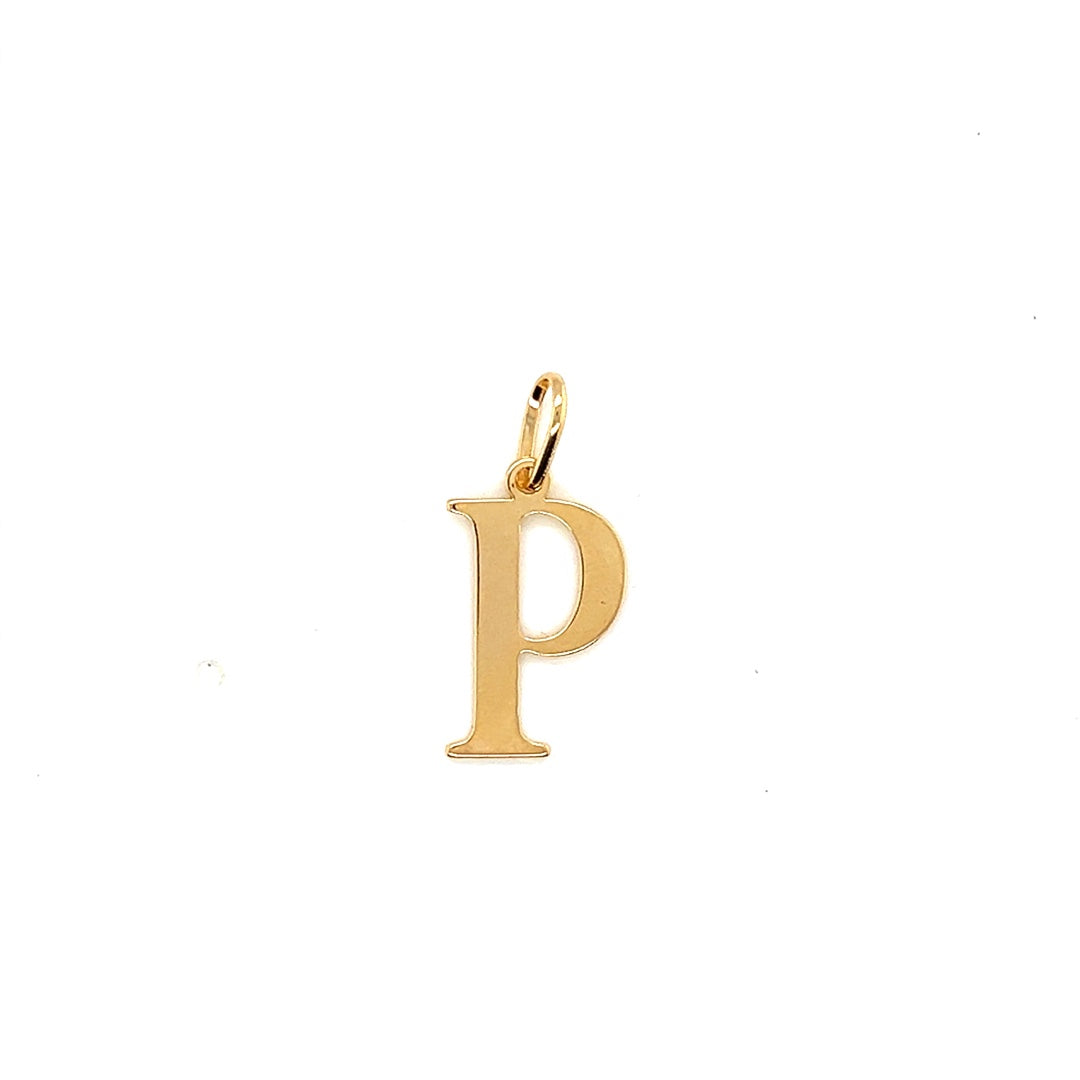 Initial Pendant 18.5mm - Gold Filled