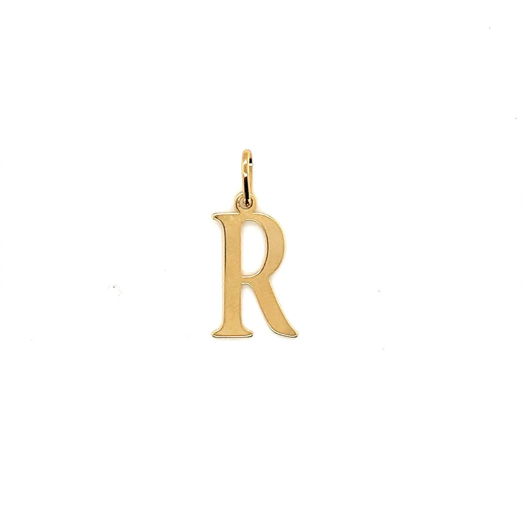 Initial Pendant 18.5mm - Gold Filled