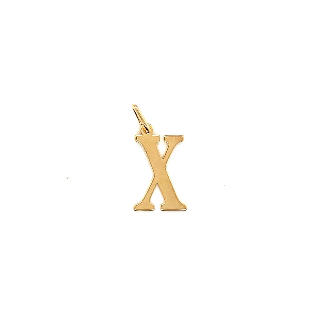 Initial Pendant 18.5mm - Gold Filled