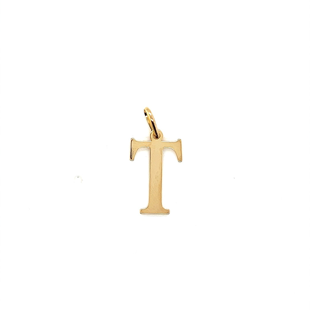 Initial Pendant 18.5mm - Gold Filled