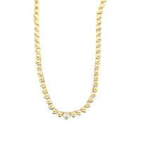 Gradient CZ Heart Necklace