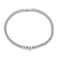 4mm Round Accent CZ Tennis Bracelet