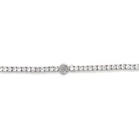 4mm Round Accent CZ Tennis Bracelet