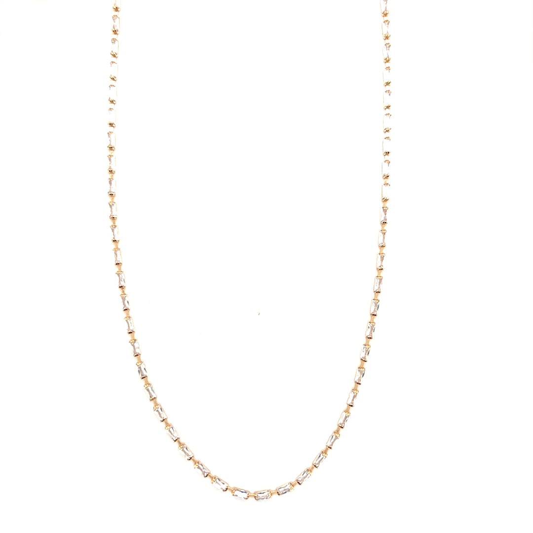 1.5mm Baguette Tennis Choker