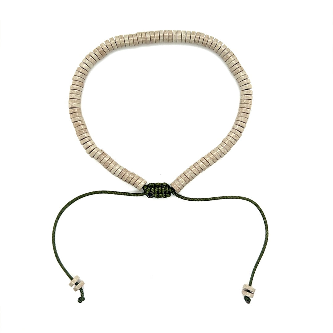 Camo Heishi Macrame Bracelet