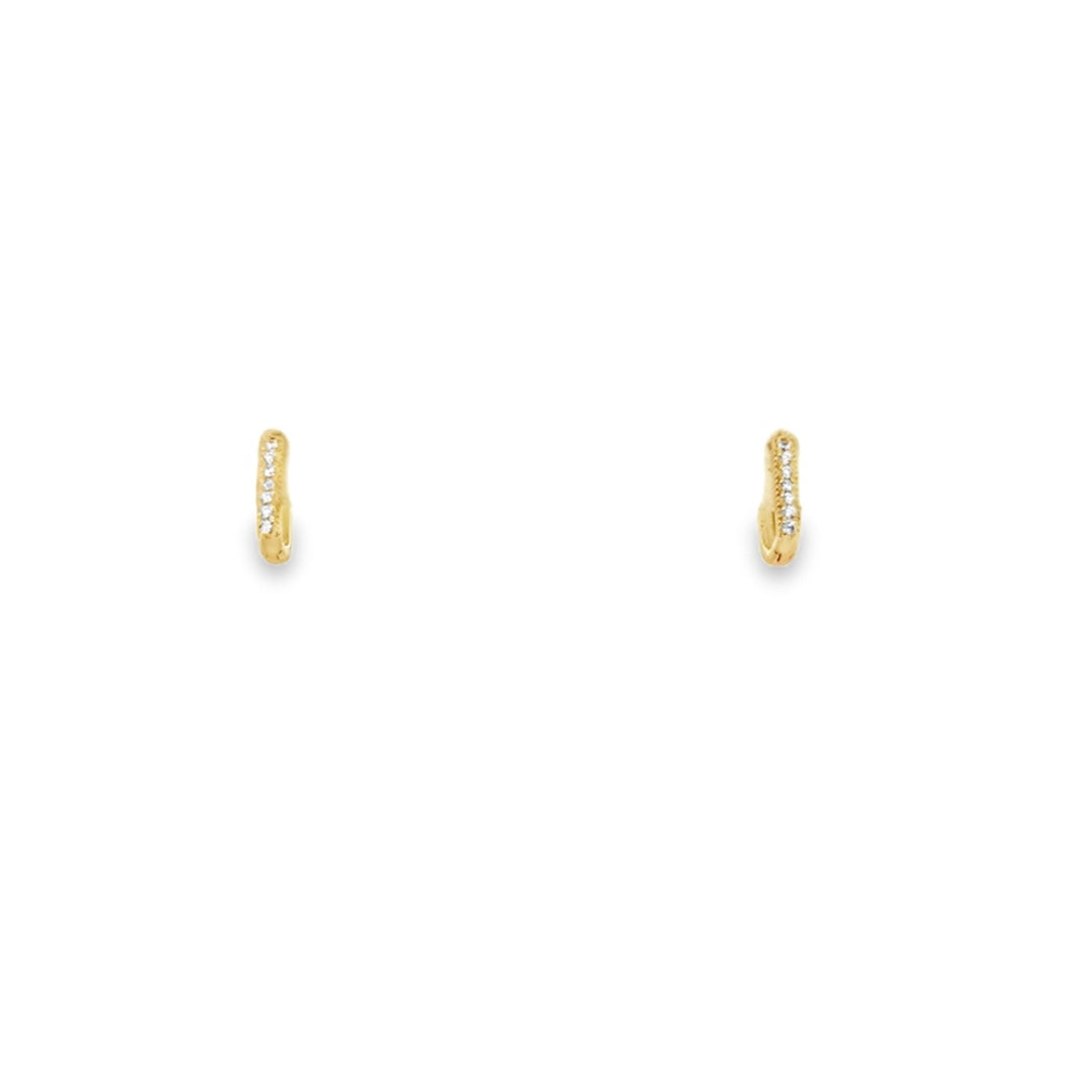 CZ Square Hoops