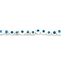 Evil Eye Flat Ceramic Beads