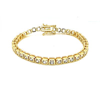 4mm Square CZ Tennis Bracelet