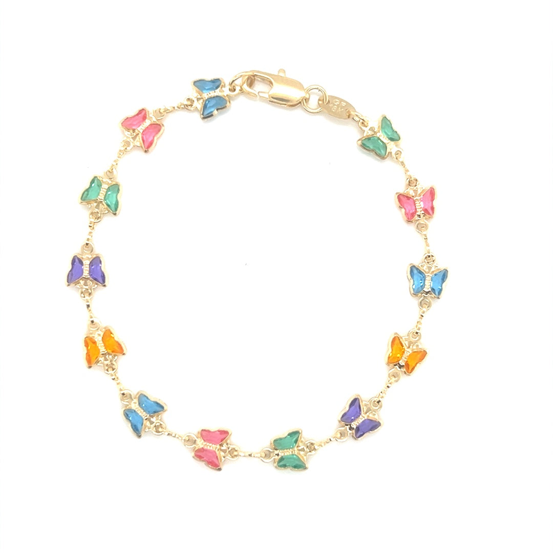 Multicolor Butterfly Bracelet