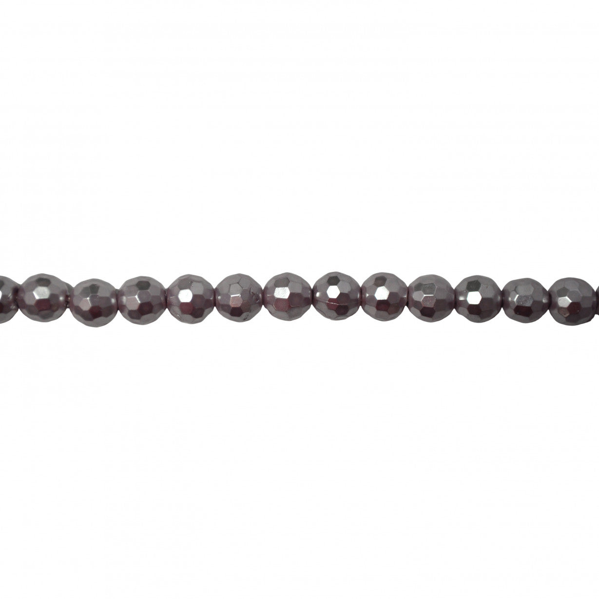 Lavender Shell Pearl Faceted Beads