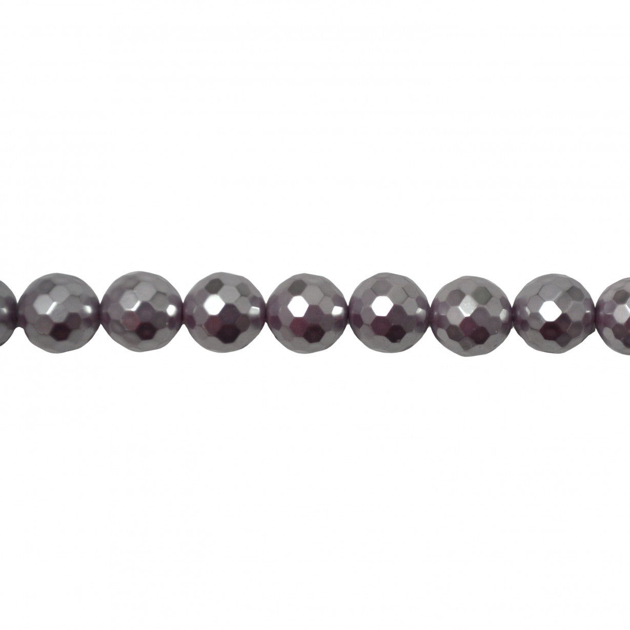 Lavender Shell Pearl Faceted Beads